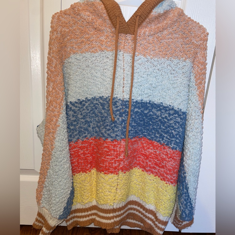 Multicolor Striped Women's Sweater - Picture 3 of 4